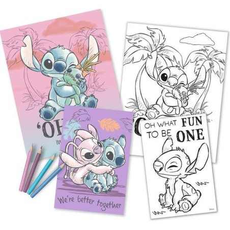 Set de colorear Stitch