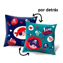 Cojin 45x45cm Piratas