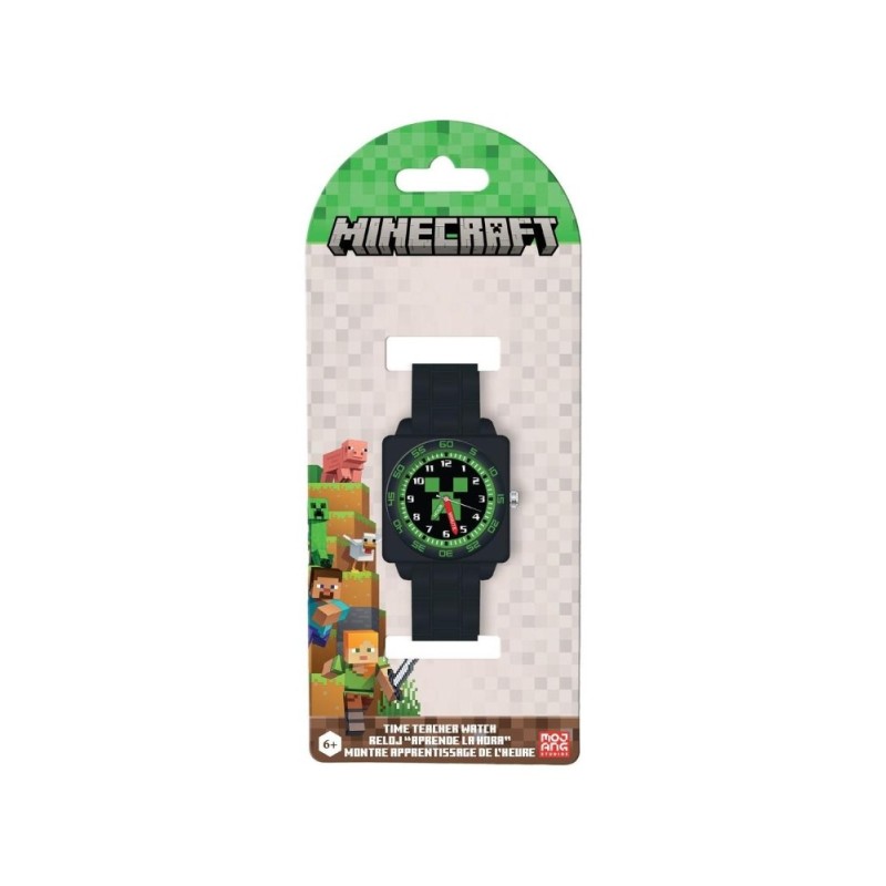 Reloj analogico aprende la hora Minecraf