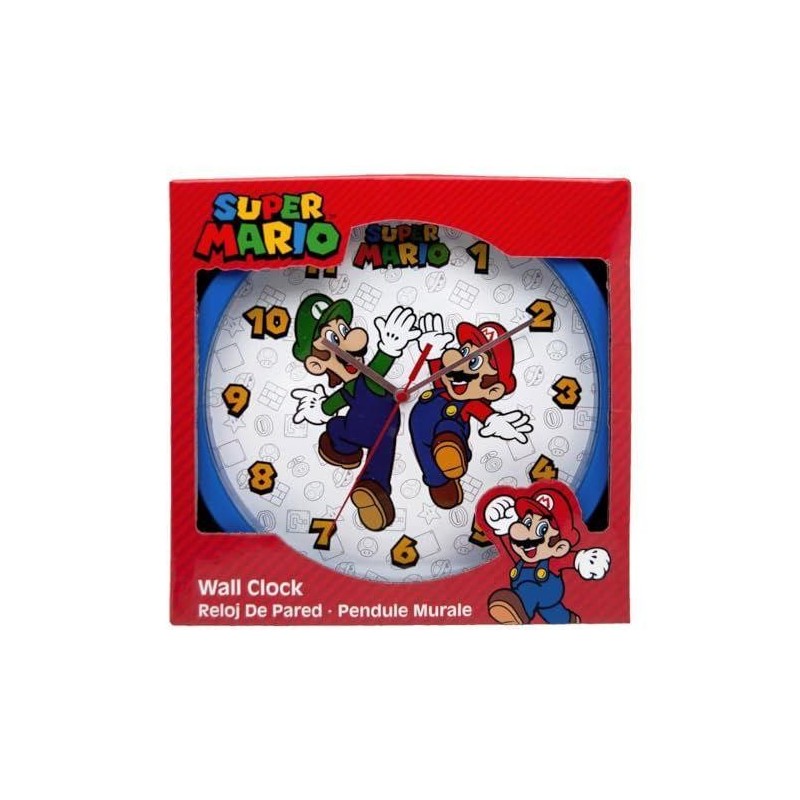 Reloj pared Super Mario Bros 25 cm 