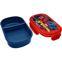 spiderman sandwichera con cubierto 2