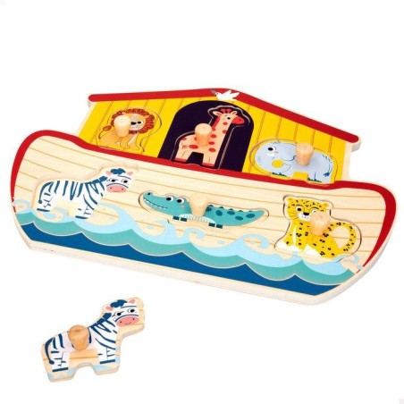 Woomax Zookabee-Puzzle Madera Abeca Noe
