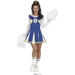 Disfraz Cheerleader Animadora Azul T.L