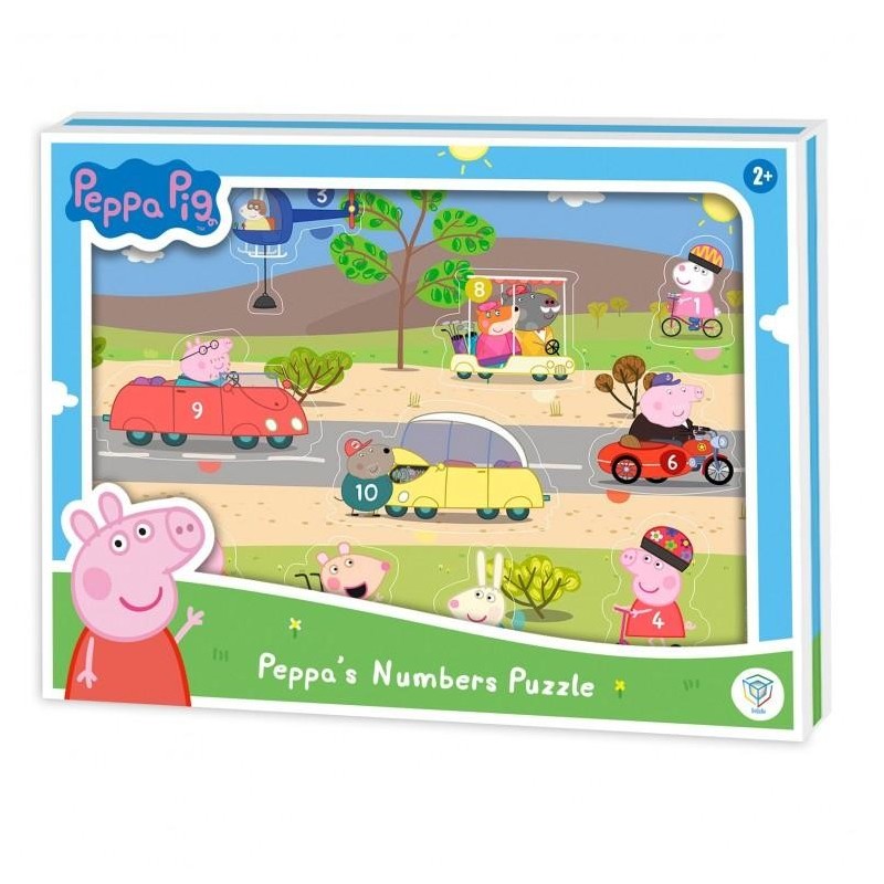 Peppa Pig: Puzzle De Madera Números