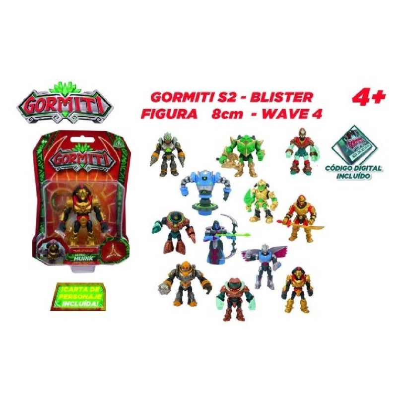 GORMITI S2 - BLISTER FIGURAS 8 CM  - WAV