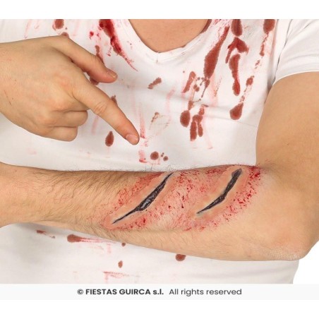 SET 4 CICATRICES LATEX CON CINTA ADHESIV