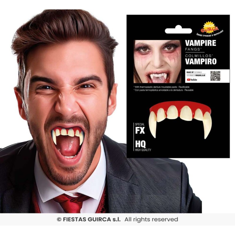 DIENTES VAMPIRO CON TERMOPLASTICA