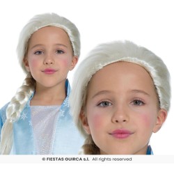 PELUCA PRINCESA ESCARCHADA FROZEN NIÑA
