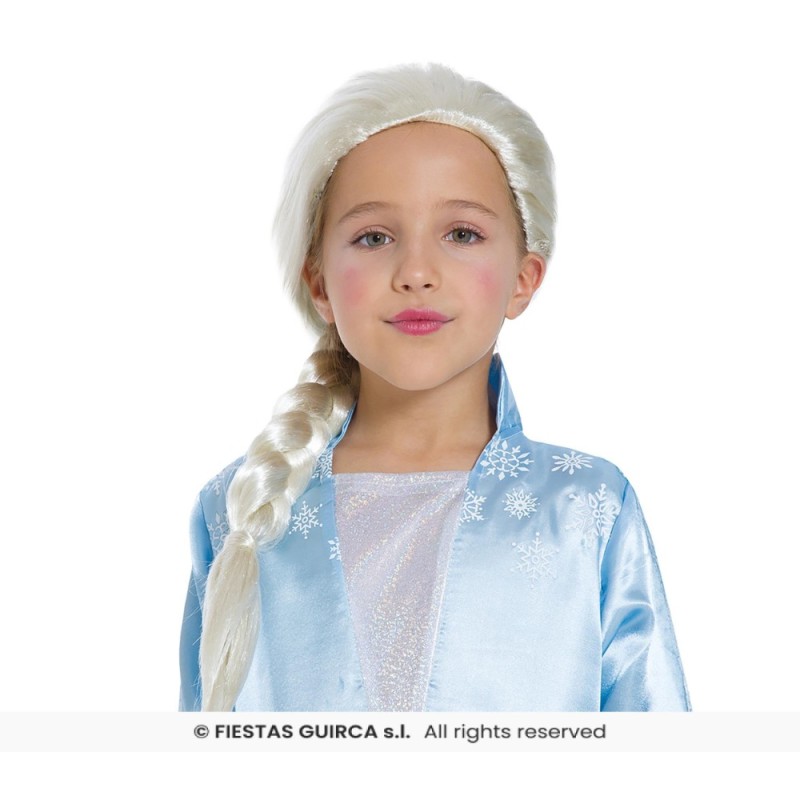 PELUCA PRINCESA ESCARCHADA FROZEN NIÑA