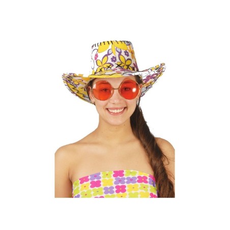 SOMBRERO VAQUERO HIPPIE FLORES