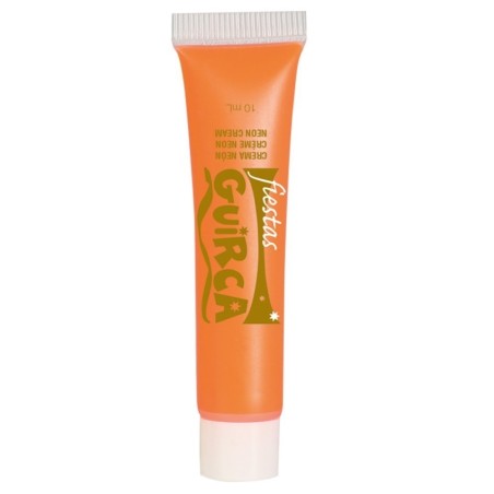 MAQUILLAJE EN TUBO DE CREMA NARANJA NEON