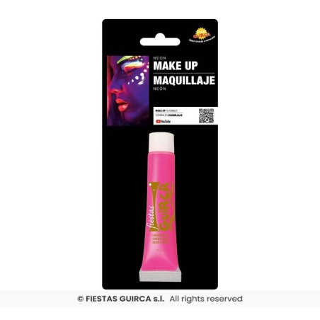 MAQUILLAJE EN TUBO DE CREMA ROSA NEON - 