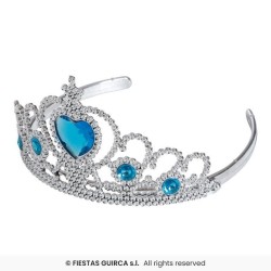DIADEMA PRINCESA PIEDRAS AZULES 2