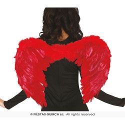 ALAS PLUMAS ROJAS 60x40 CMS. 2