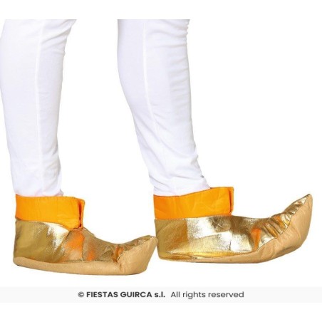 PAR DE BABUCHAS DORADAS
