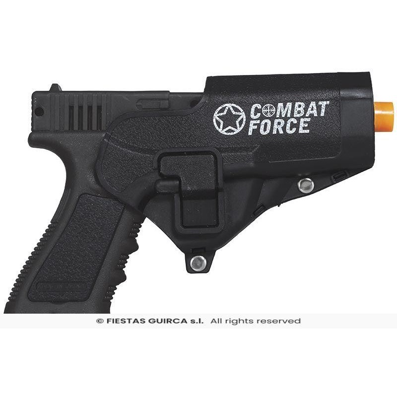 PISTOLA CON FUNDA, 20 CMS