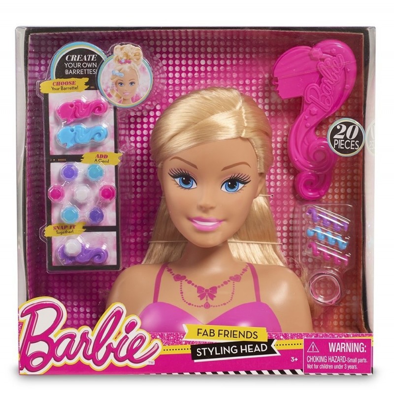Cabeza de peinado Barbie cómo peinar el cabello BarbiePedia