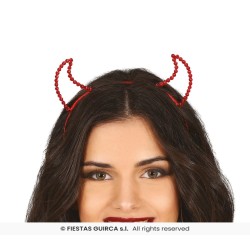 DIADEMA ROJA DEMONIO PIEDRAS PRECIOSAS 2