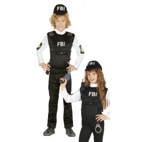 DISFRAZ F.B.I. FBI INFANTIL 7-9 AÑOS