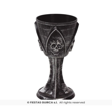CALIZ CON CALAVERA 19 CMS.