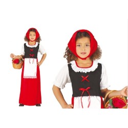 DISFRAZ PASTORA ROJA INFANTIL 5-6 AÑOS
