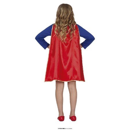 DISFRAZ SUPER HEROINA LUJO 5-6 AÑOS