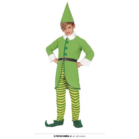 DISFRAZ ELFO VERDE GRINCH 7-9 AÑOS