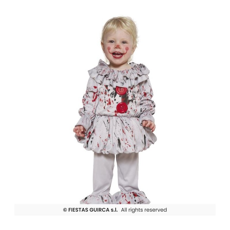 DISFRAZ PAYASO IT BAD CLOWN 18-24 Meses