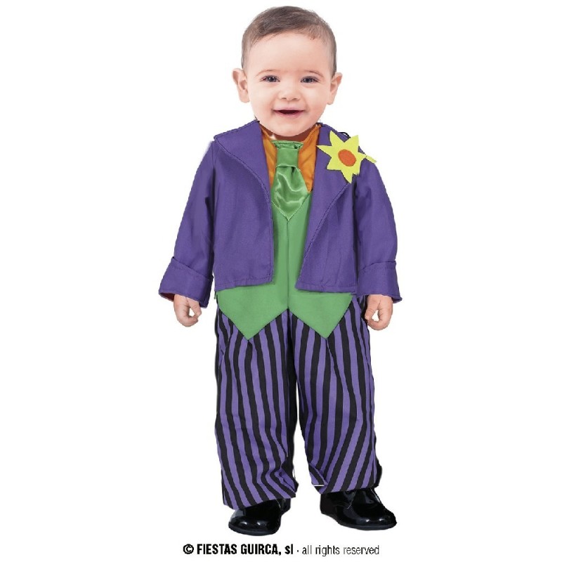 DISFRAZ JOKER CRAZY BUFON  18-24 Meses