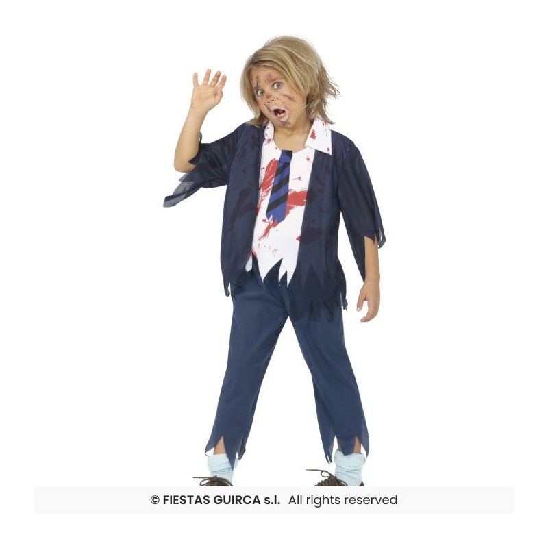 DISFRAZ COLEGIAL ZOMBIE 7-9 Años