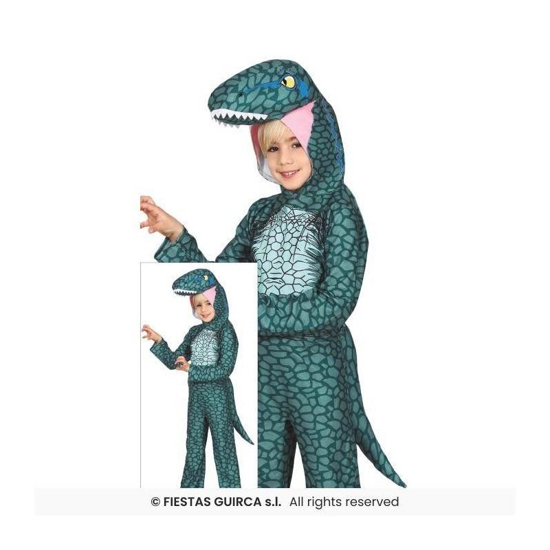 DISFRAZ DINOSAURIO RAPTOR 5-6 AÑOS