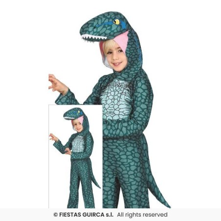 DISFRAZ DINOSAURIO RAPTOR 7-9 AÑOS