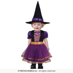 DISFRAZ BRUJA PURPLE 2-3 Años 2