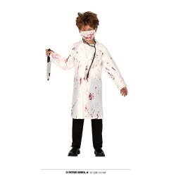 DISFRAZ CRAZY DENTIST DOCTOR SANGRIENTO 