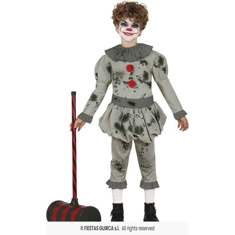 DISFRAZ PAYASO IT BAD CLOWN 10-12 Años
