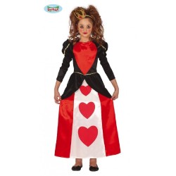 DISFRAZ REINA CORAZONES INFANTIL 7-9 AÑO