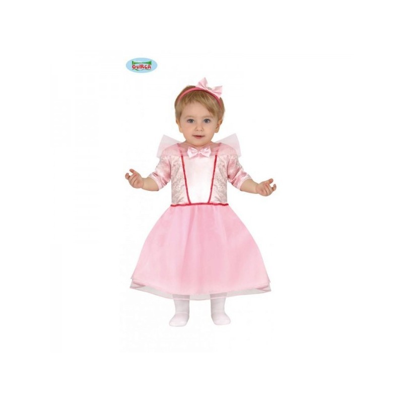 DISFRAZ PRINCESA ROSA 18-24 Meses