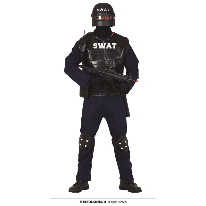 DISFRAZ POLICIA SWAT ADULTO 48 50