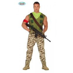 DISFRAZ MERCENARIO GAMER ADULTO TALLA M  2