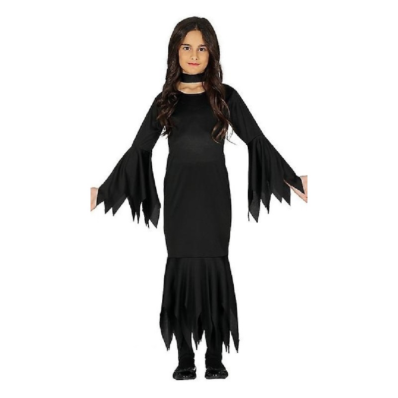 DISFRAZ MONSTER MORTICIA 5-6  AÑOS