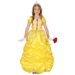 DISFRAZ PRINCESA AMARILLA 7-9 Años