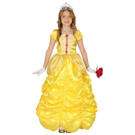 DISFRAZ PRINCESA AMARILLA 7-9 Años