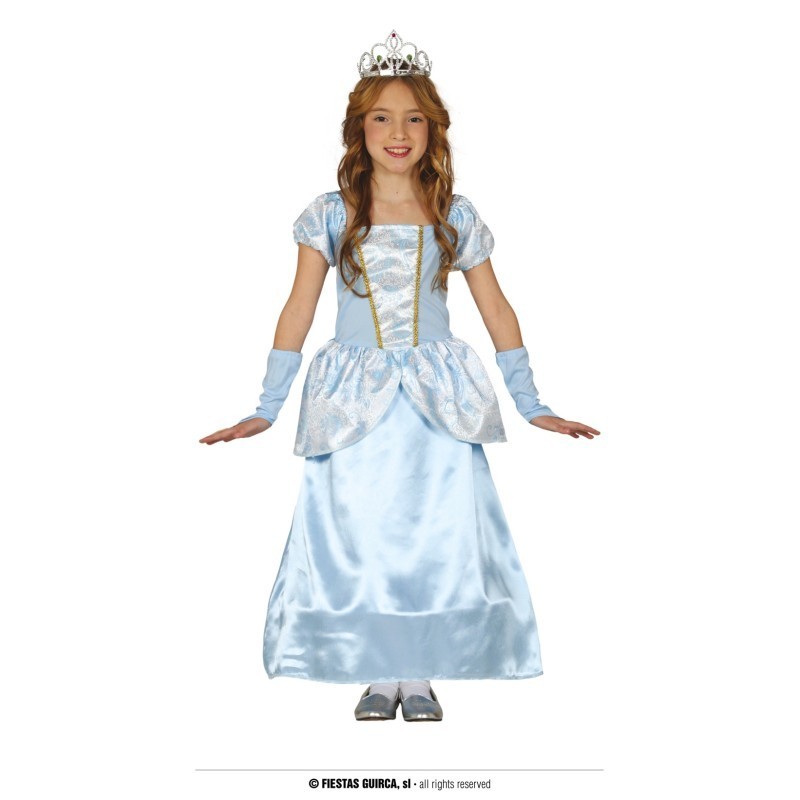DISFRAZ PRINCESA AZUL  3-4 Años