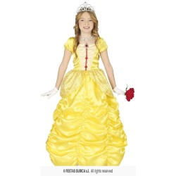 DISFRAZ PRINCESA AMARILLA 7-9 Años 2