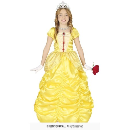 DISFRAZ PRINCESA AMARILLA 7-9 Años