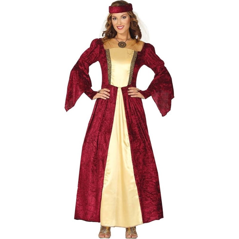 DISFRAZ DAMA MEDIEVAL, ADULTA, 38 - 40 (