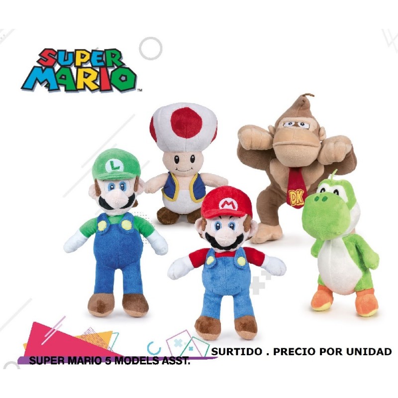 Mario Bros Peluche 25 Cm Varios Modelos 
