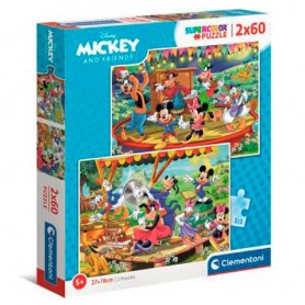PUZZLE 2X60 PIEZAS - MICKEY AND FRIENDS