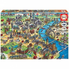 PUZZLE 500 PIEZAS MAPA DE LONDRES "CITY MAPS"