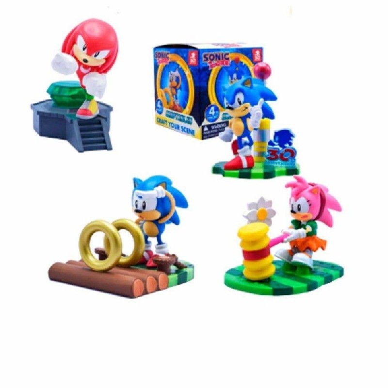 FIGURA SORPRESA SONIC 8 CM CON DIORAMA P
